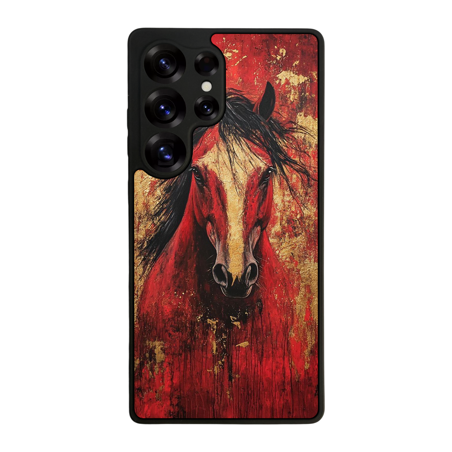 Samsung Galaxy S25 Ultra Uyumlu At Horse Tasarımlı Glossy Premium Kılıf