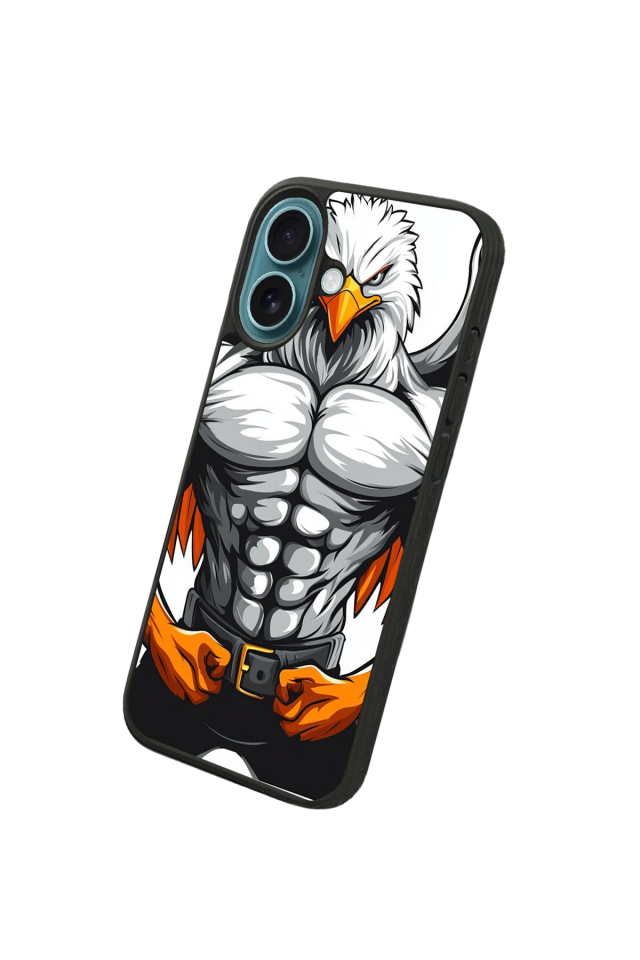 iPhone 16 Uyumlu Besiktas Tasarımlı Glossy Premium Kılıf