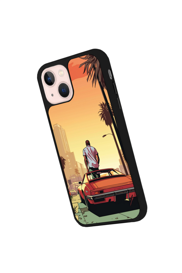 iPhone 14 Plus Uyumlu GTA Tasarımlı Glossy Premium Kılıf