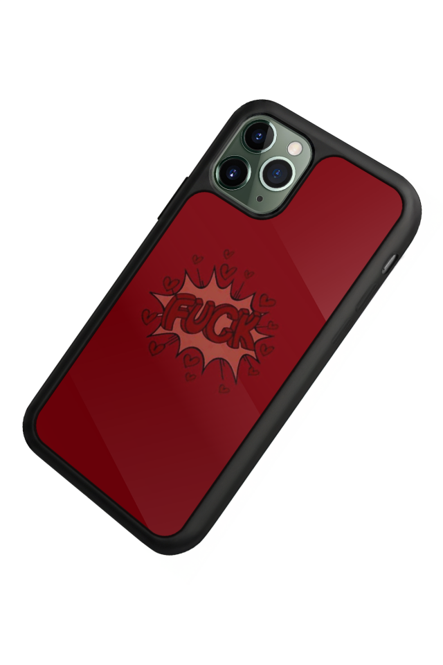 iPhone 11 Pro Max Uyumlu Kalp Love Tasarımlı Glossy Premium Kılıf
