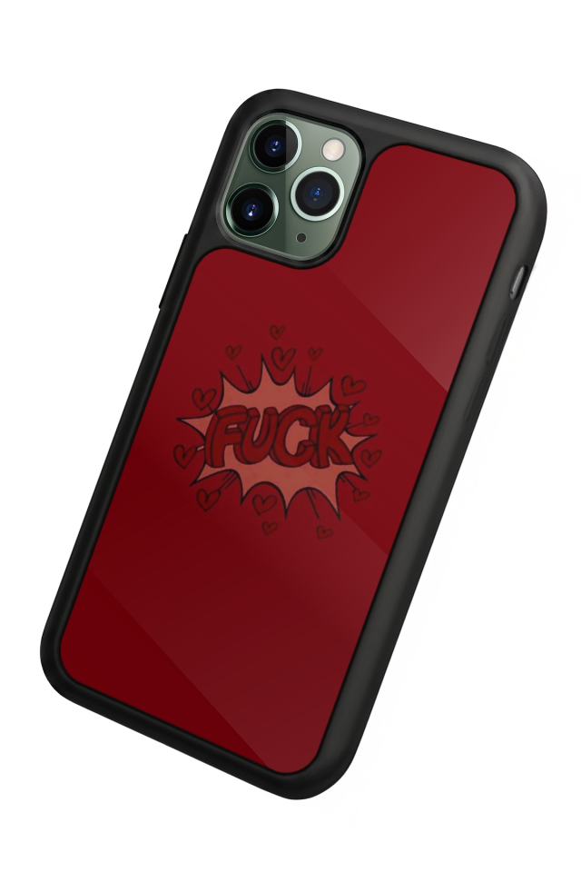 iPhone 11 Pro Max Uyumlu Kalp Love Tasarımlı Glossy Premium Kılıf