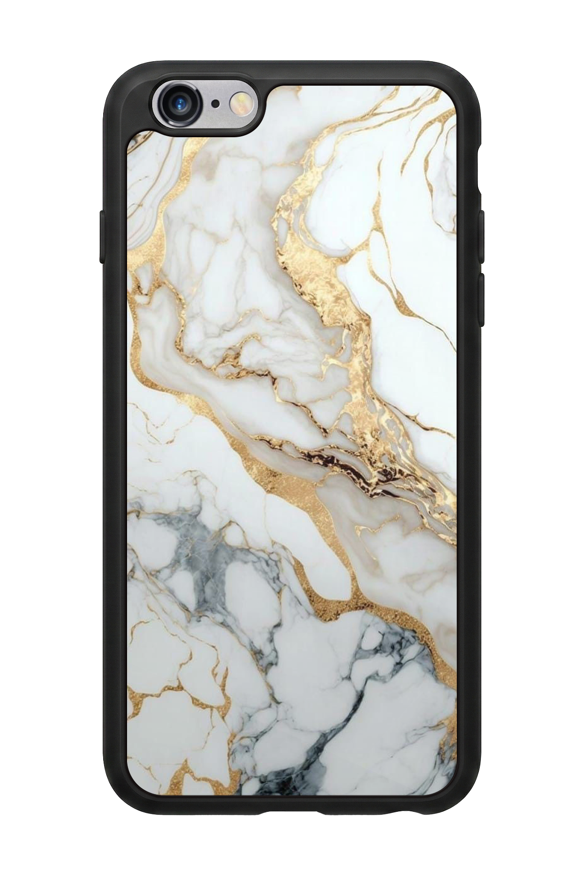 iPhone 6s Plus Uyumlu Mermer Marble Tasarımlı Glossy Premium Kılıf