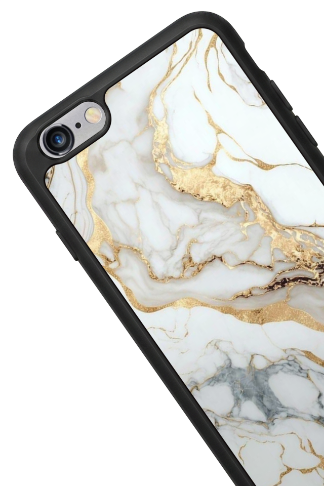 iPhone 6s Plus Uyumlu Mermer Marble Tasarımlı Glossy Premium Kılıf