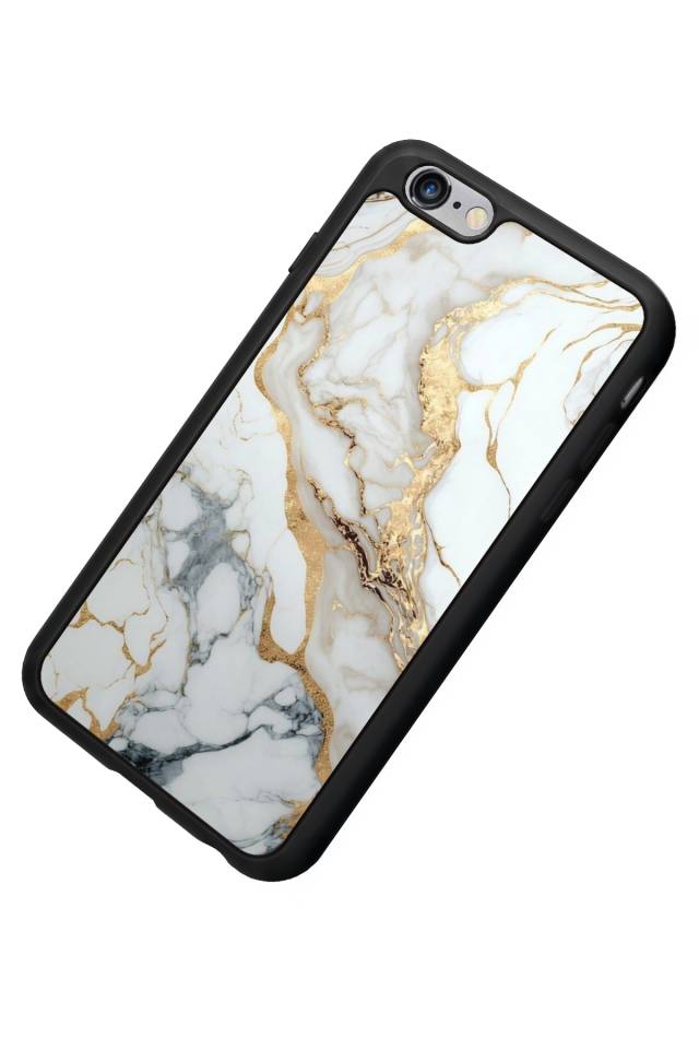 iPhone 6s Plus Uyumlu Mermer Marble Tasarımlı Glossy Premium Kılıf