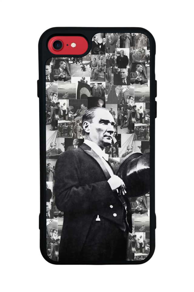 iPhone SE Uyumlu Mustafa Kemal Ataturk Tasarımlı Glossy Premium Kılıf