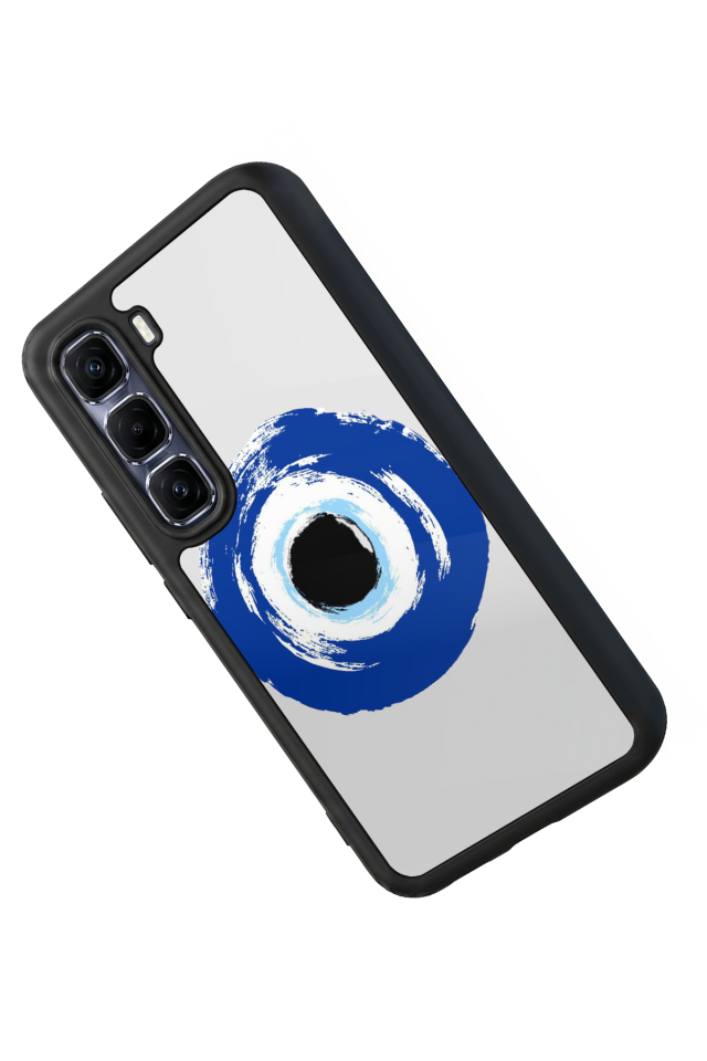 Infinix Hot 60 Pro Plus Uyumlu Nazar Tasarımlı Glossy Premium Kılıf