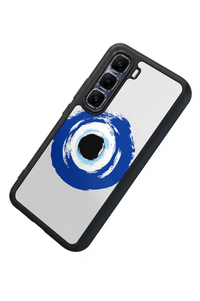 Infinix Hot 60 Pro Plus Uyumlu Nazar Tasarımlı Glossy Premium Kılıf