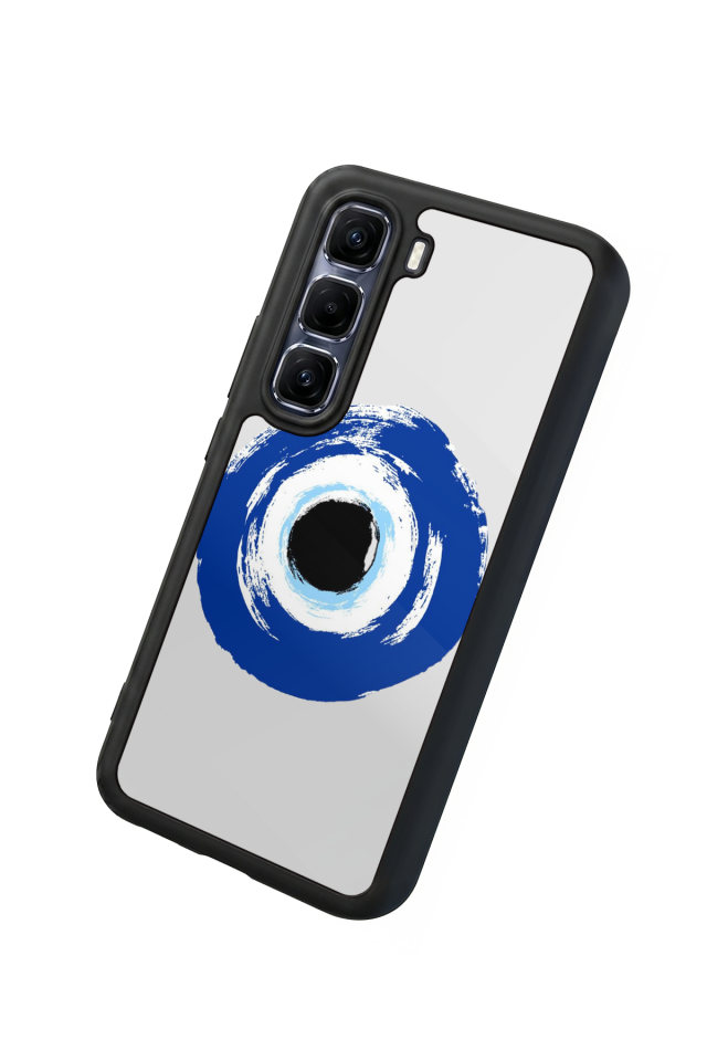 Infinix Hot 60 Pro Plus Uyumlu Nazar Tasarımlı Glossy Premium Kılıf