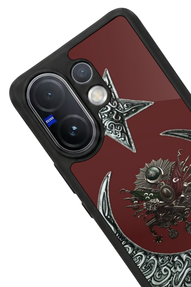 Vivo V60 Uyumlu Osmanli Tugrasi Tasarımlı Glossy Premium Kılıf