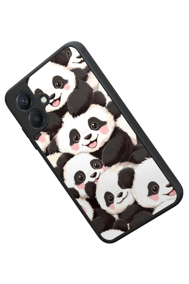 Samsung Galaxy A07 Uyumlu Panda Tasarımlı Glossy Premium Kılıf