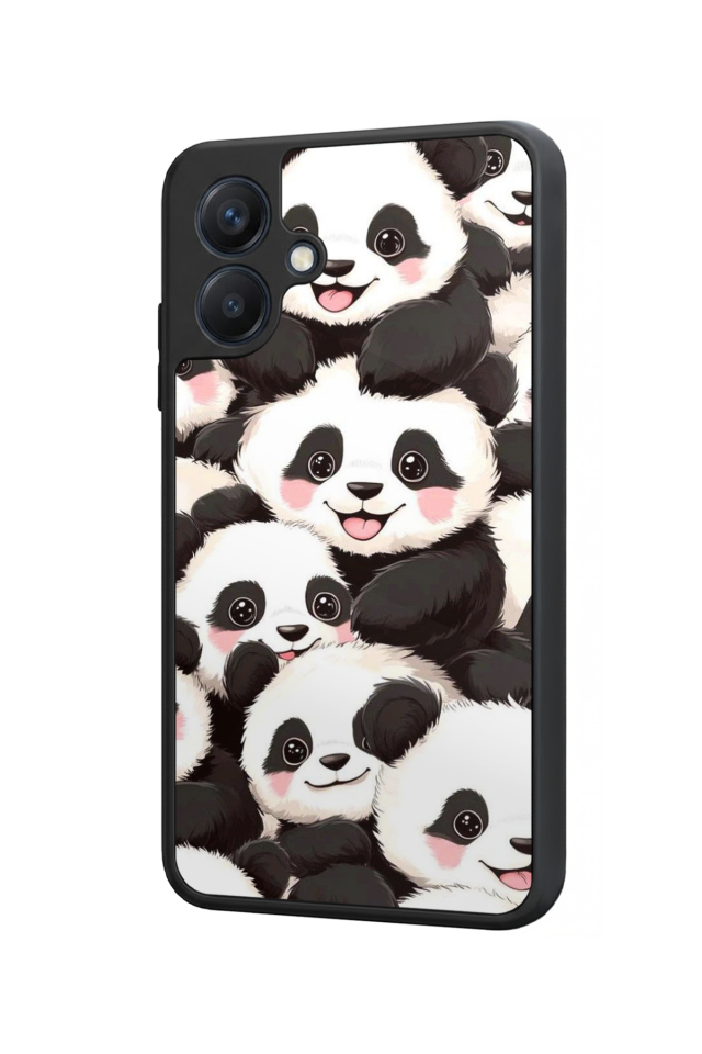 Samsung Galaxy A07 Uyumlu Panda Tasarımlı Glossy Premium Kılıf