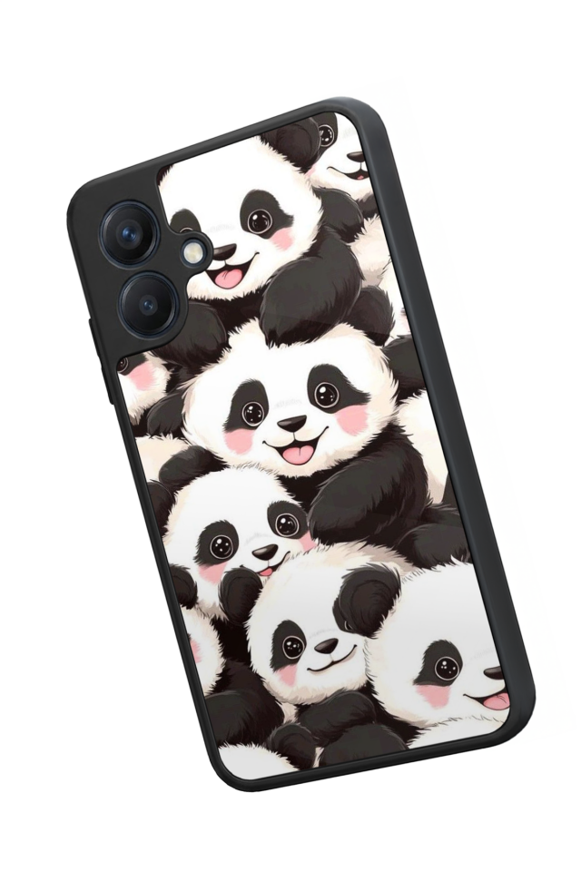 Samsung Galaxy A07 Uyumlu Panda Tasarımlı Glossy Premium Kılıf
