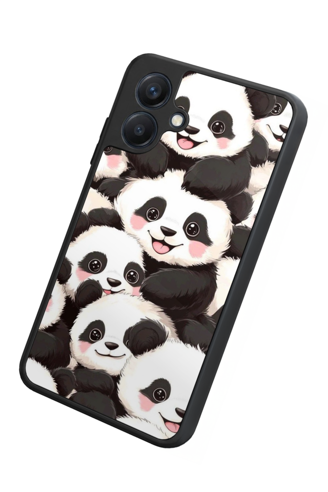 Samsung Galaxy A07 Uyumlu Panda Tasarımlı Glossy Premium Kılıf