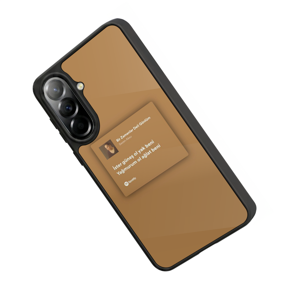 Samsung Galaxy A37 Uyumlu Sarki Sozleri Tasarımlı Glossy Premium Kılıf