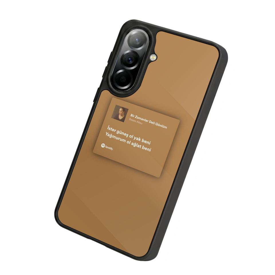 Samsung Galaxy A37 Uyumlu Sarki Sozleri Tasarımlı Glossy Premium Kılıf
