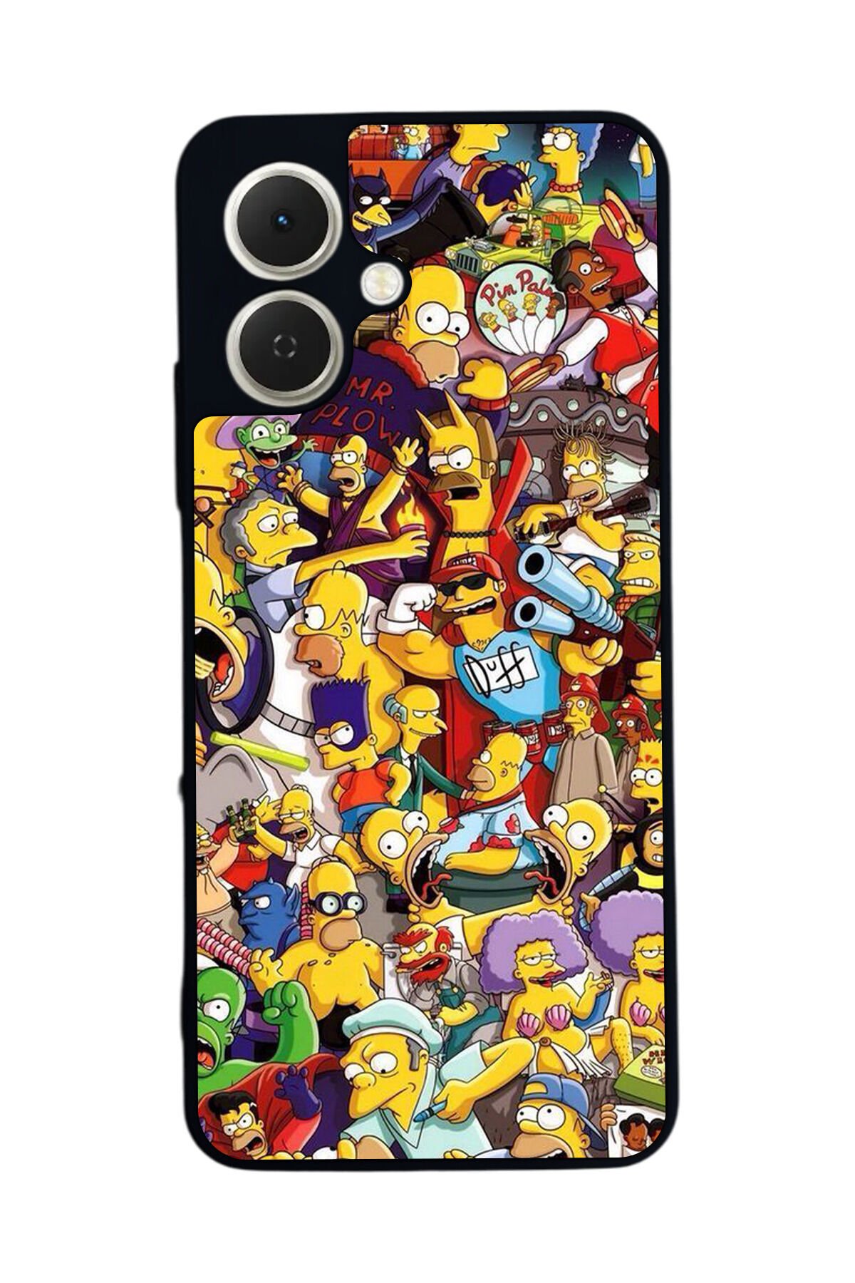 Tecno Spark GO 2 Uyumlu The Simpsons Tasarımlı Glossy Premium Kılıf