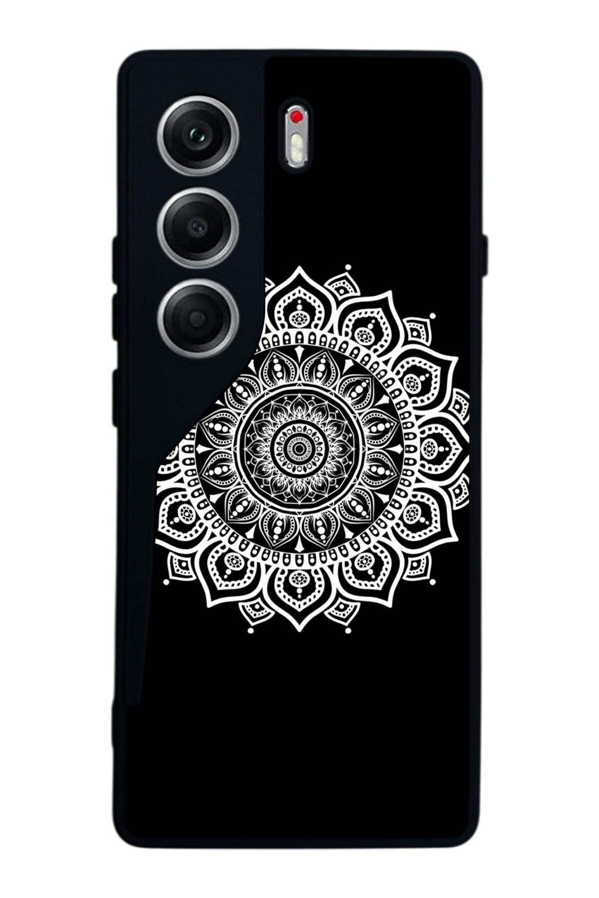 Tecno Camon 40 Uyumlu Mandala Tasarımlı Glossy Premium Kılıf