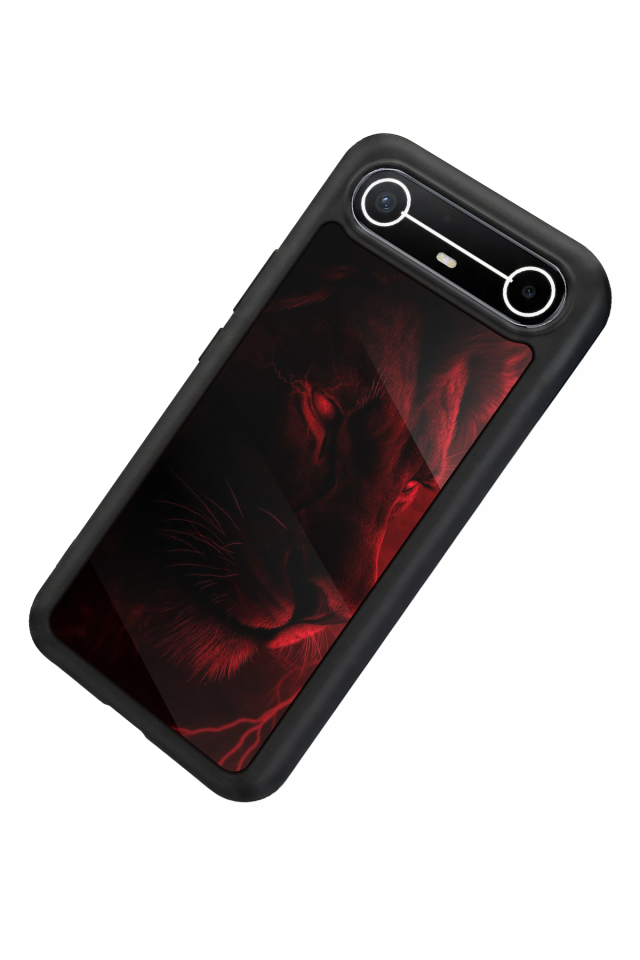 Tecno Spark Slim 5G Uyumlu Aslan Tasarımlı Glossy Premium Kılıf