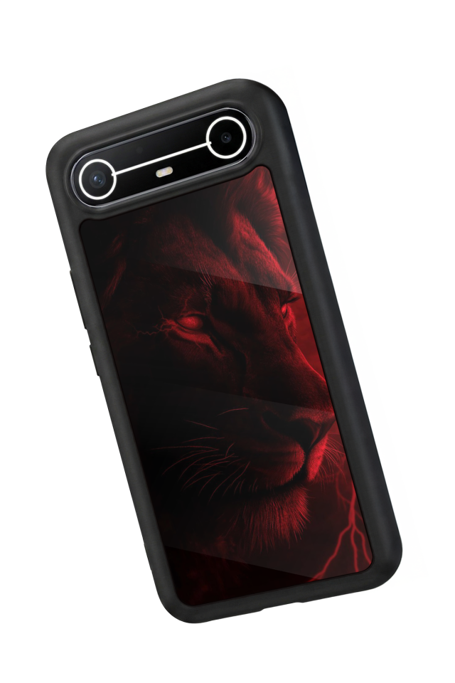 Tecno Spark Slim 5G Uyumlu Aslan Tasarımlı Glossy Premium Kılıf