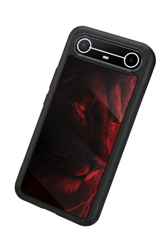 Tecno Spark Slim 5G Uyumlu Aslan Tasarımlı Glossy Premium Kılıf