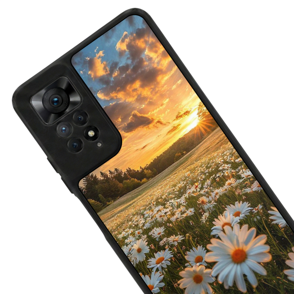 Xiaomi Redmi Note 12 Pro Uyumlu Cicek Tasarımlı Glossy Premium Kılıf