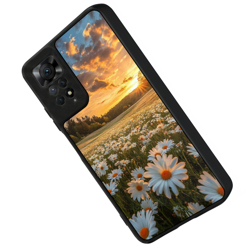Xiaomi Redmi Note 12 Pro Uyumlu Cicek Tasarımlı Glossy Premium Kılıf
