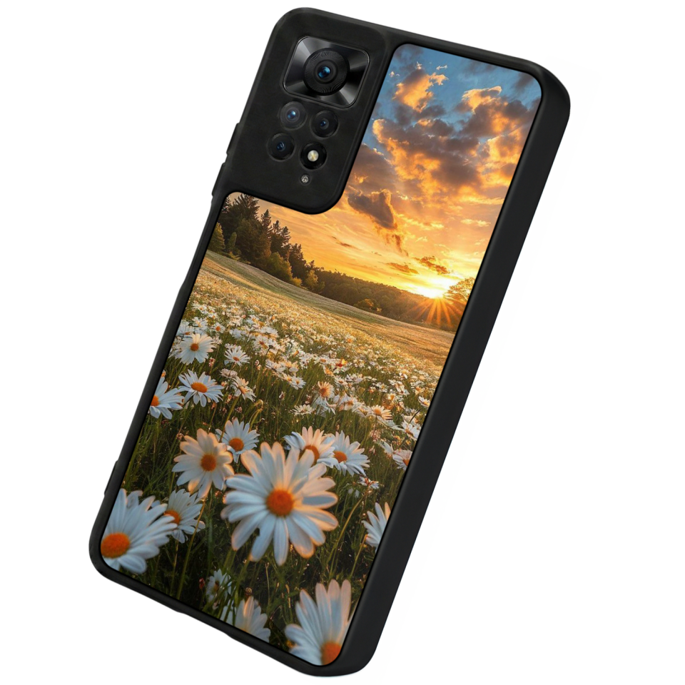 Xiaomi Redmi Note 12 Pro Uyumlu Cicek Tasarımlı Glossy Premium Kılıf