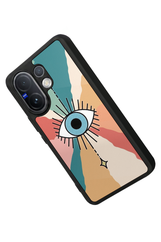 Vivo V60 Uyumlu Göz Tasarımlı Glossy Premium Kılıf