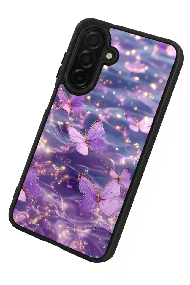 Samsung Galaxy A36 Uyumlu Kelebek Tasarımlı Glossy Premium Kılıf