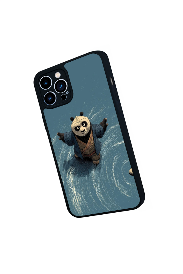 iPhone 13 Pro Max Uyumlu Kung Fu Panda Tasarımlı Glossy Premium Kılıf