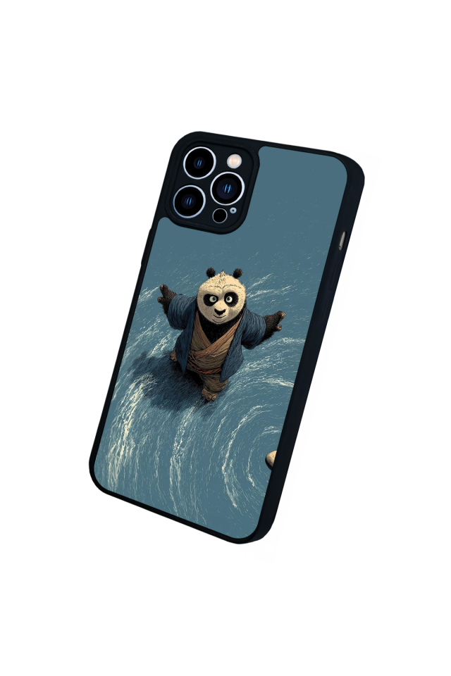 iPhone 13 Pro Max Uyumlu Kung Fu Panda Tasarımlı Glossy Premium Kılıf