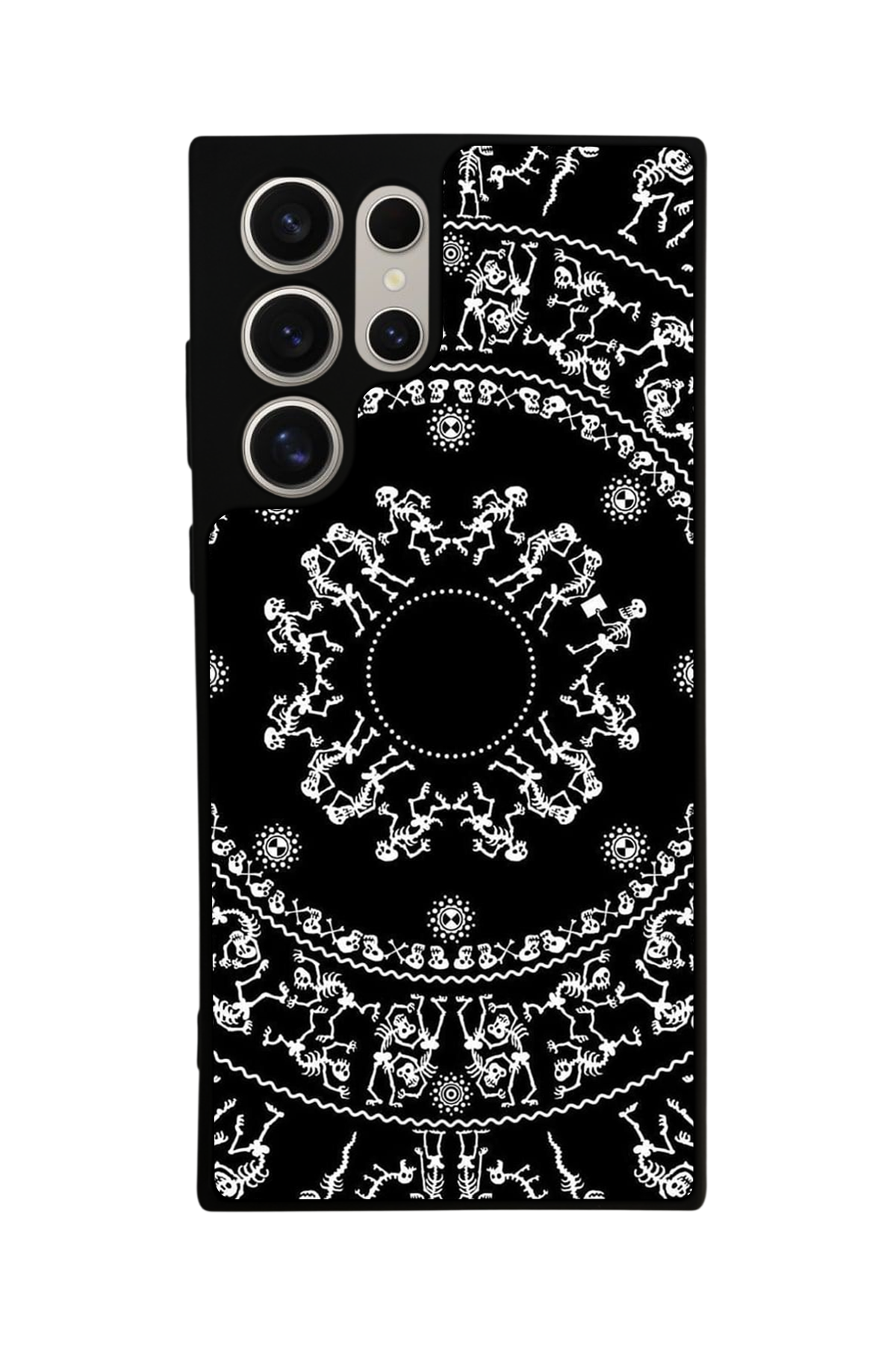 Samsung Galaxy S22 Ultra Uyumlu Mandala Tasarımlı Glossy Premium Kılıf