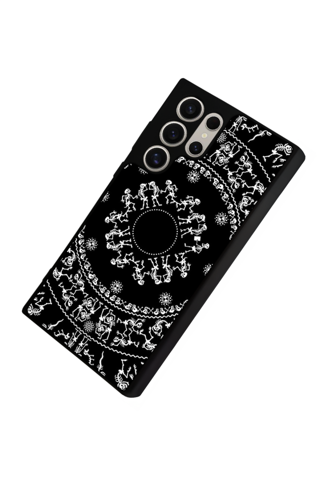Samsung Galaxy S22 Ultra Uyumlu Mandala Tasarımlı Glossy Premium Kılıf