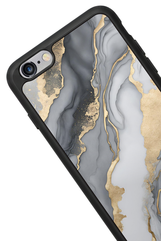 iPhone 6s Plus Uyumlu Mermer Marble Tasarımlı Glossy Premium Kılıf
