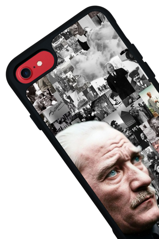 iPhone SE Uyumlu Mustafa Kemal Ataturk Tasarımlı Glossy Premium Kılıf