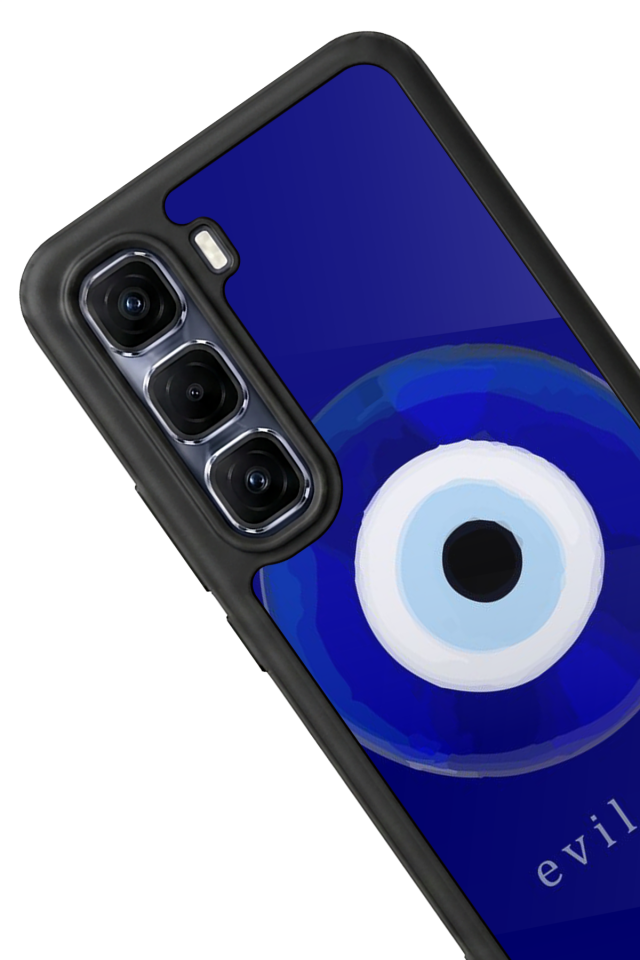 Infinix Hot 60 Pro Plus Uyumlu Nazar Tasarımlı Glossy Premium Kılıf