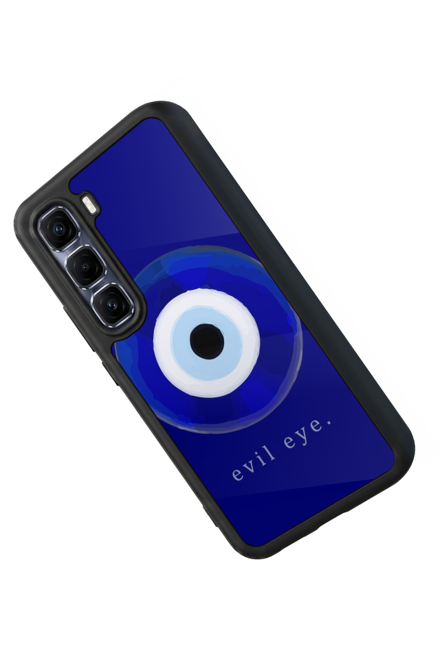 Infinix Hot 60 Pro Plus Uyumlu Nazar Tasarımlı Glossy Premium Kılıf