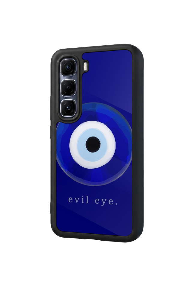 Infinix Hot 60 Pro Plus Uyumlu Nazar Tasarımlı Glossy Premium Kılıf