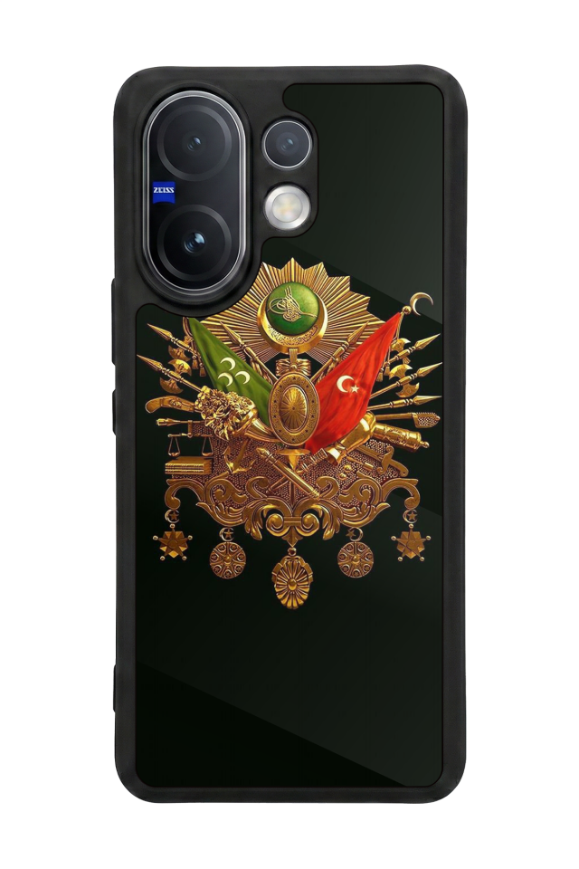 Vivo V60 Uyumlu Osmanli Tugrasi Tasarımlı Glossy Premium Kılıf