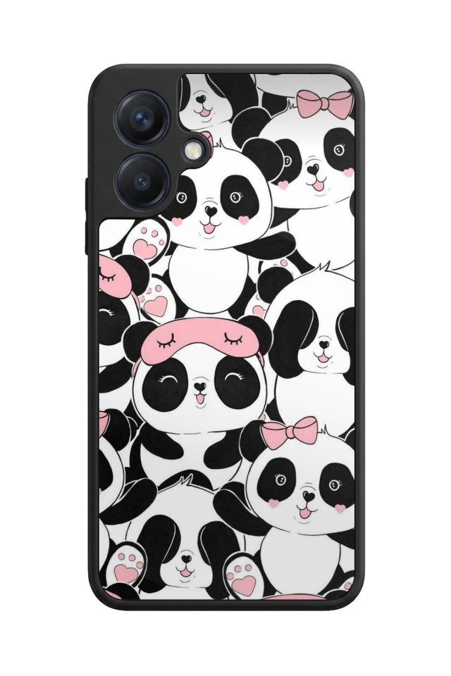 Samsung Galaxy A07 Uyumlu Panda Tasarımlı Glossy Premium Kılıf