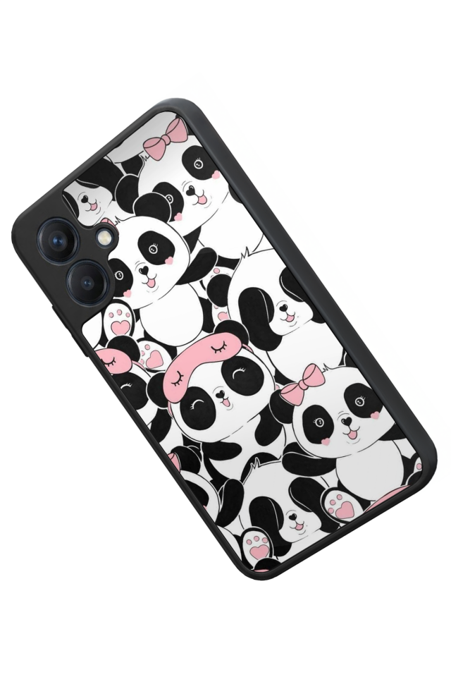 Samsung Galaxy A07 Uyumlu Panda Tasarımlı Glossy Premium Kılıf