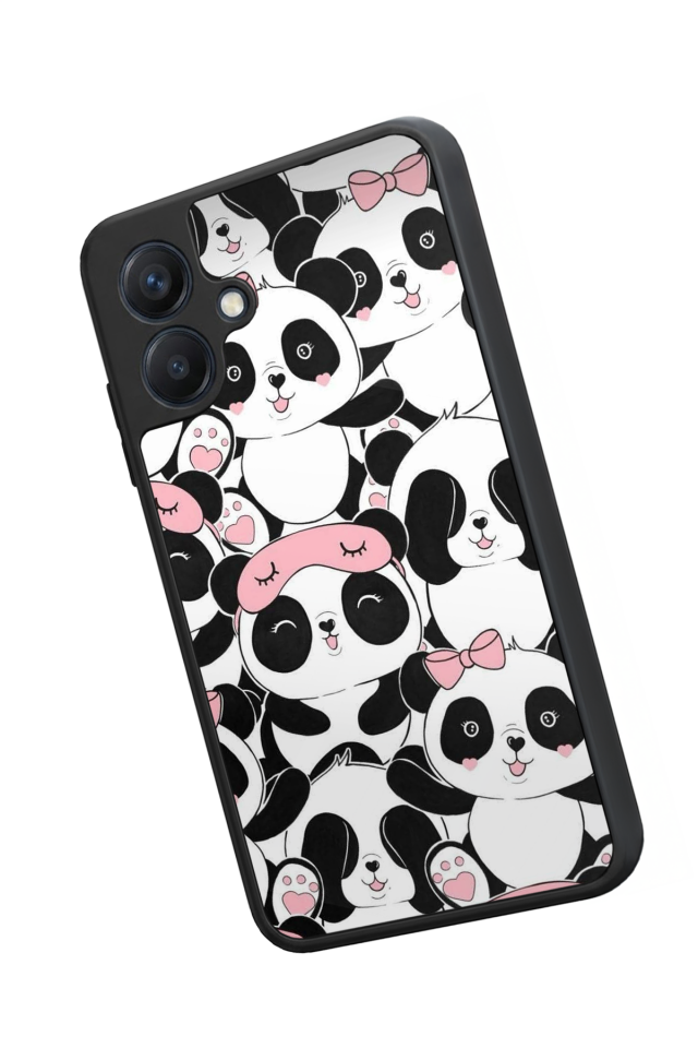 Samsung Galaxy A07 Uyumlu Panda Tasarımlı Glossy Premium Kılıf