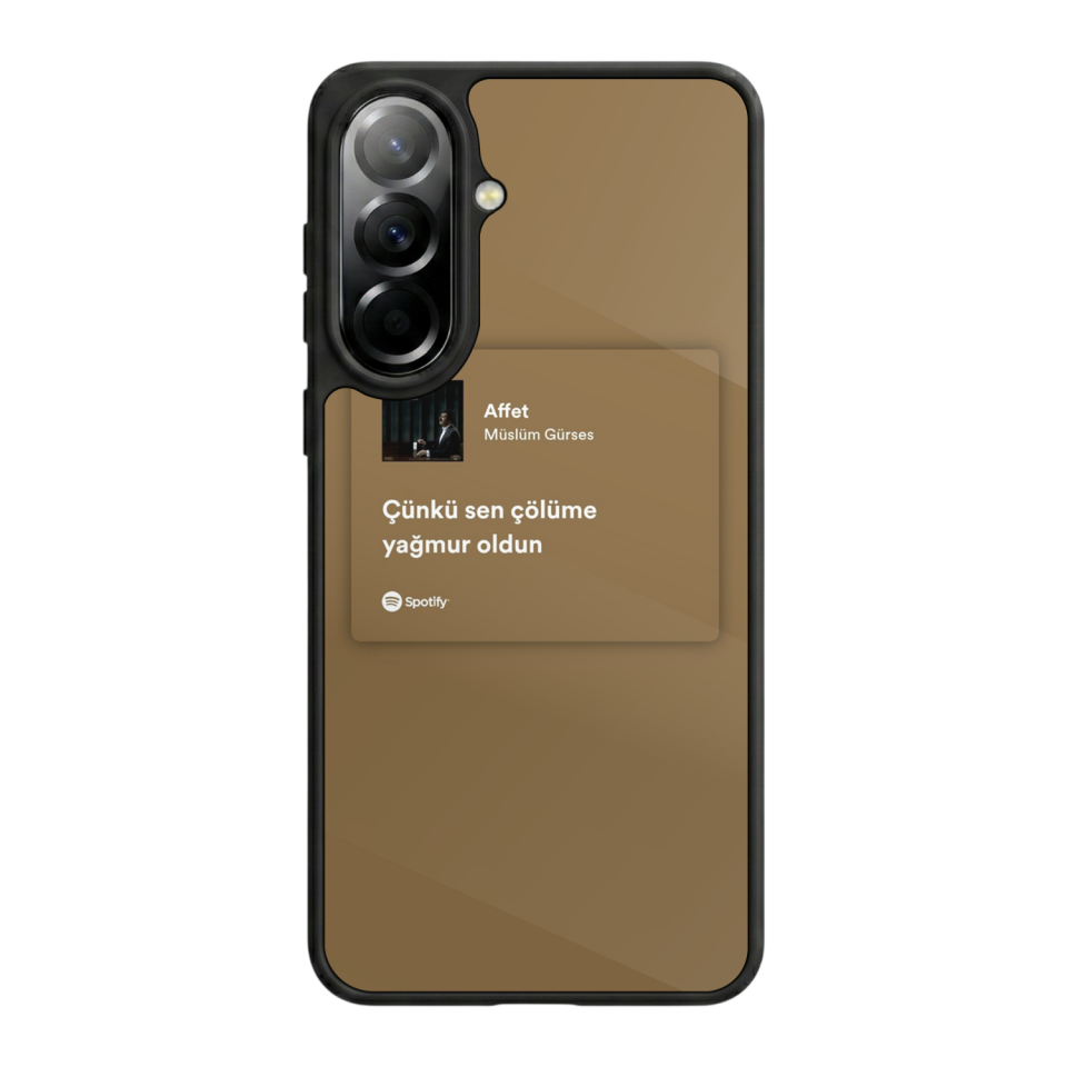 Samsung Galaxy A37 Uyumlu Sarki Sozleri Tasarımlı Glossy Premium Kılıf