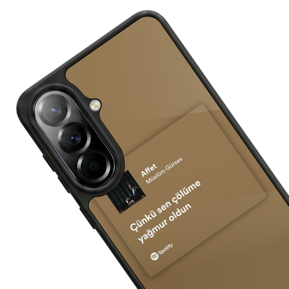 Samsung Galaxy A37 Uyumlu Sarki Sozleri Tasarımlı Glossy Premium Kılıf