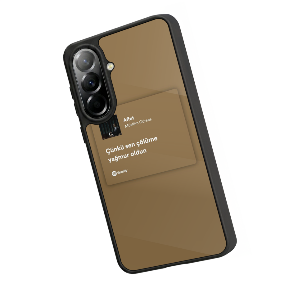 Samsung Galaxy A37 Uyumlu Sarki Sozleri Tasarımlı Glossy Premium Kılıf