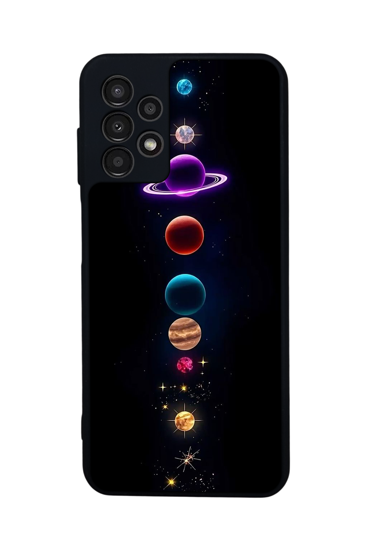 Samsung Galaxy A13 Uyumlu Uzay Tasarımlı Glossy Premium Kılıf