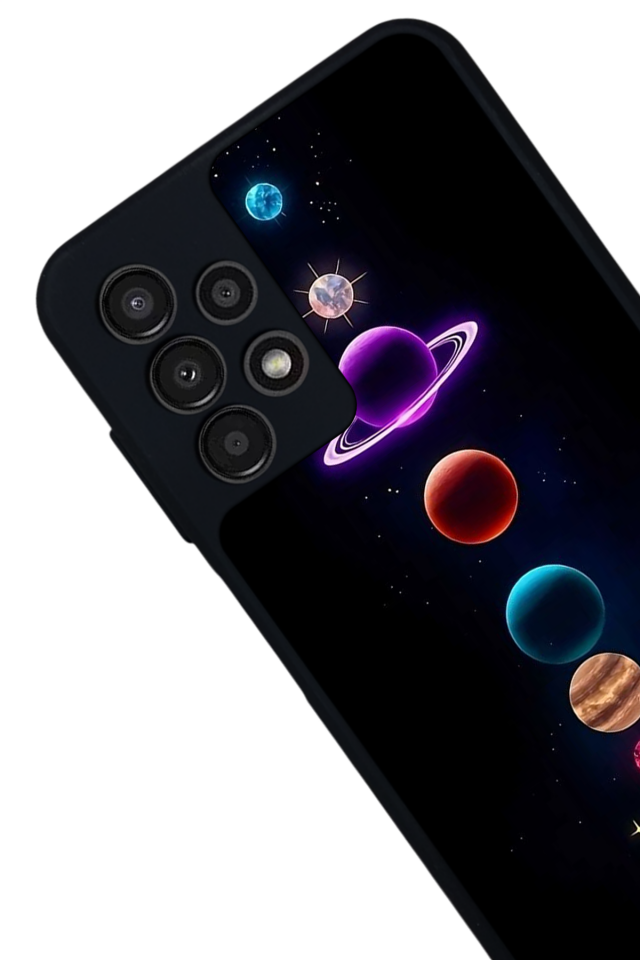 Samsung Galaxy A13 Uyumlu Uzay Tasarımlı Glossy Premium Kılıf