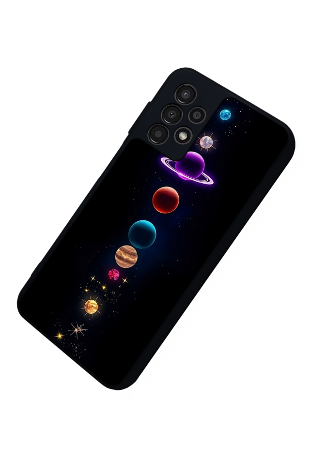 Samsung Galaxy A13 Uyumlu Uzay Tasarımlı Glossy Premium Kılıf