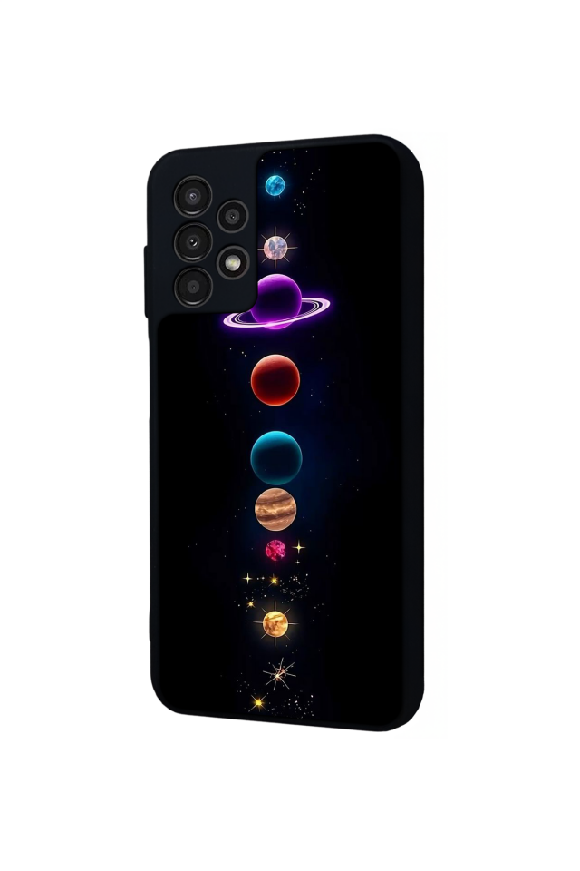 Samsung Galaxy A13 Uyumlu Uzay Tasarımlı Glossy Premium Kılıf