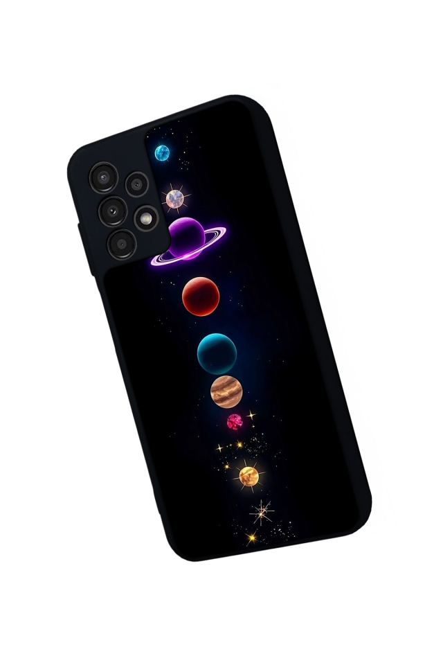 Samsung Galaxy A13 Uyumlu Uzay Tasarımlı Glossy Premium Kılıf